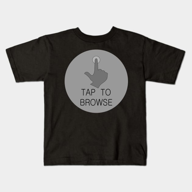 Tap To Browse Gray Kids T-Shirt by LockeNLore